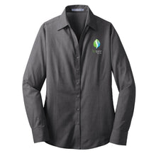 Load image into Gallery viewer, Ladies Crosshatch Easy Care Dress Shirt