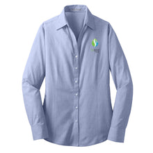 Load image into Gallery viewer, Ladies Crosshatch Easy Care Dress Shirt
