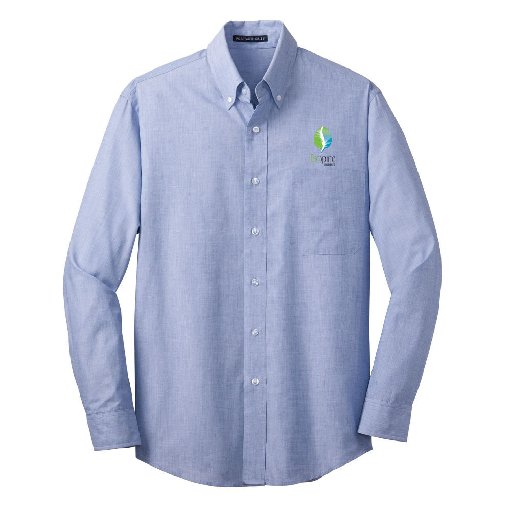 Men's Crosshatch Easy Care Dress Shirt