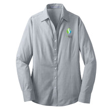 Load image into Gallery viewer, Ladies Crosshatch Easy Care Dress Shirt
