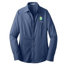 Load image into Gallery viewer, Ladies Crosshatch Easy Care Dress Shirt

